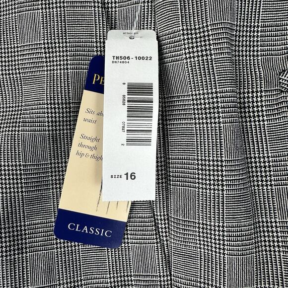Pendleton Womens Dress Pants Size 16 Gray Plaid 100% Virgin Wool NWT - Picture 3 of 14